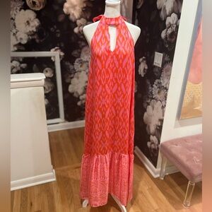 Cleobella Elegant Halter Neck Red Dress